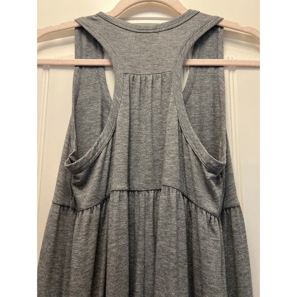 Mossimo Supply Co Women’s Scoop Neck Ruffle Hem Sleeveless Maxi Dress Sz M Gray‎ - Picture 6 of 6